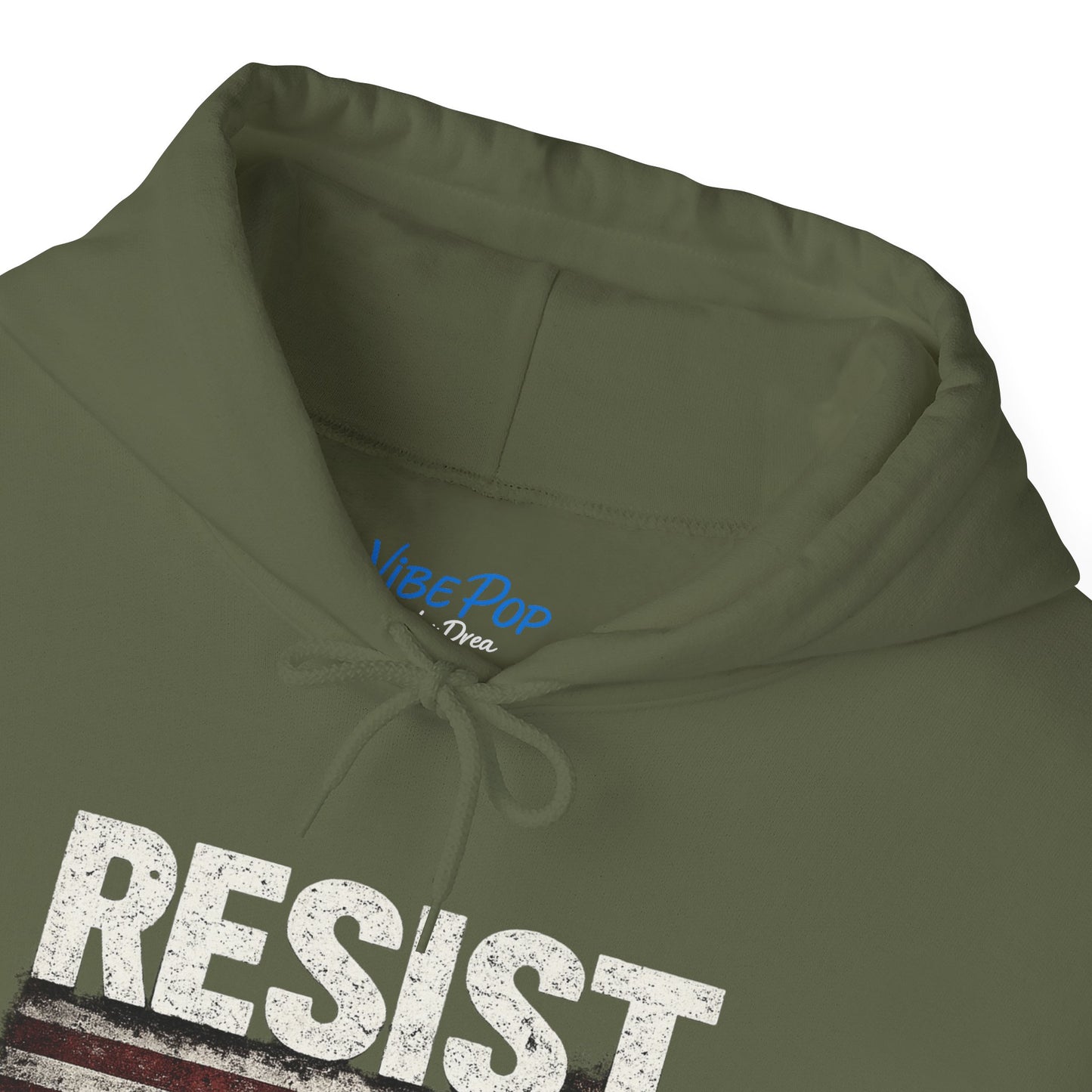 RESIST Hoodie | Unisex Heavy Blend Sweatshirt | Know Your Rights Back Print | Gildan 18500