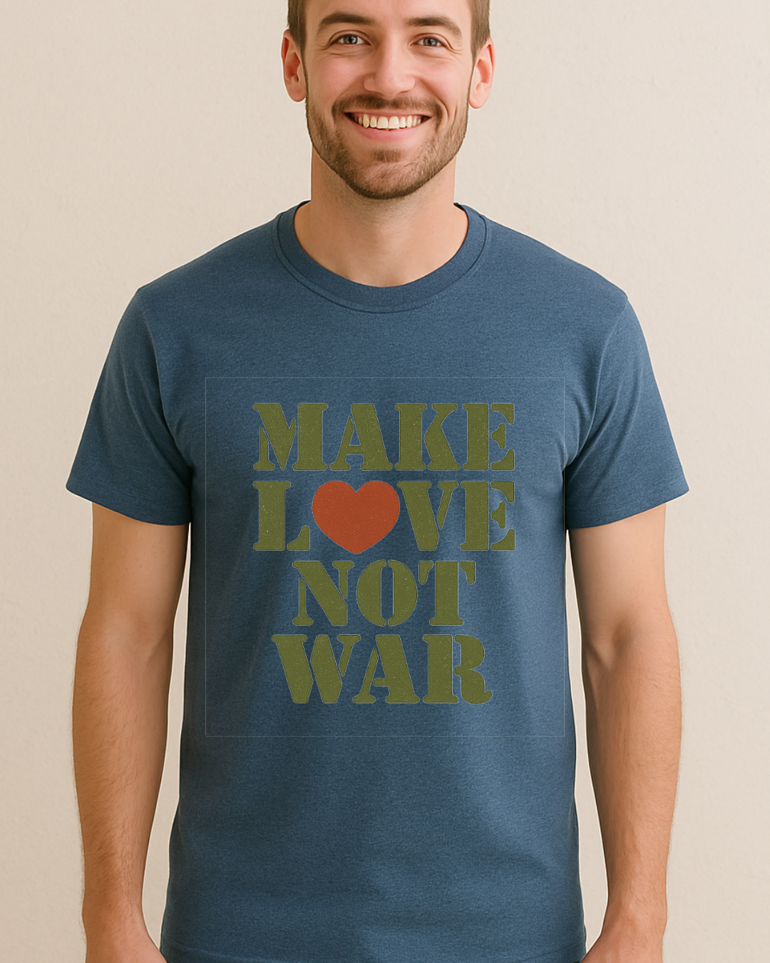 Make Love Not War T-Shirt  Gildan 6400 Softstyle | Anti War Graphic Tee | Peace & Love Shirt | Retro Protest Shirt | Free Shipping