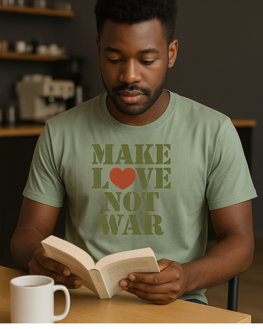 Make Love Not War T-Shirt  Gildan 6400 Softstyle | Anti War Graphic Tee | Peace & Love Shirt | Retro Protest Shirt | Free Shipping