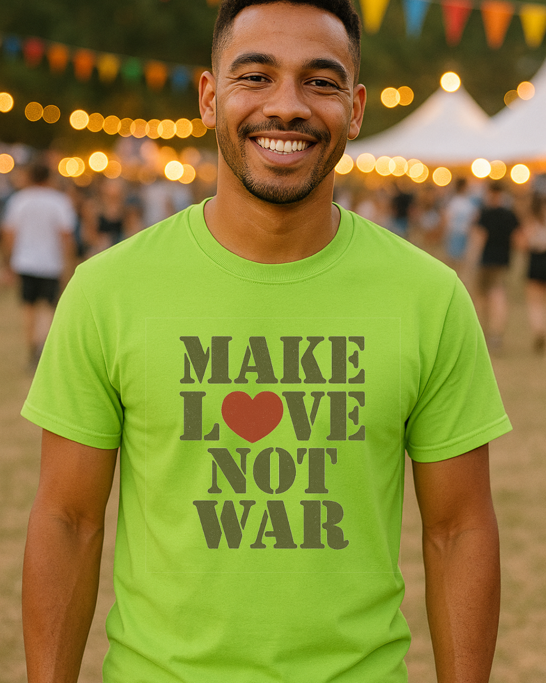 Make Love Not War T-Shirt  Gildan 6400 Softstyle | Anti War Graphic Tee | Peace & Love Shirt | Retro Protest Shirt | Free Shipping