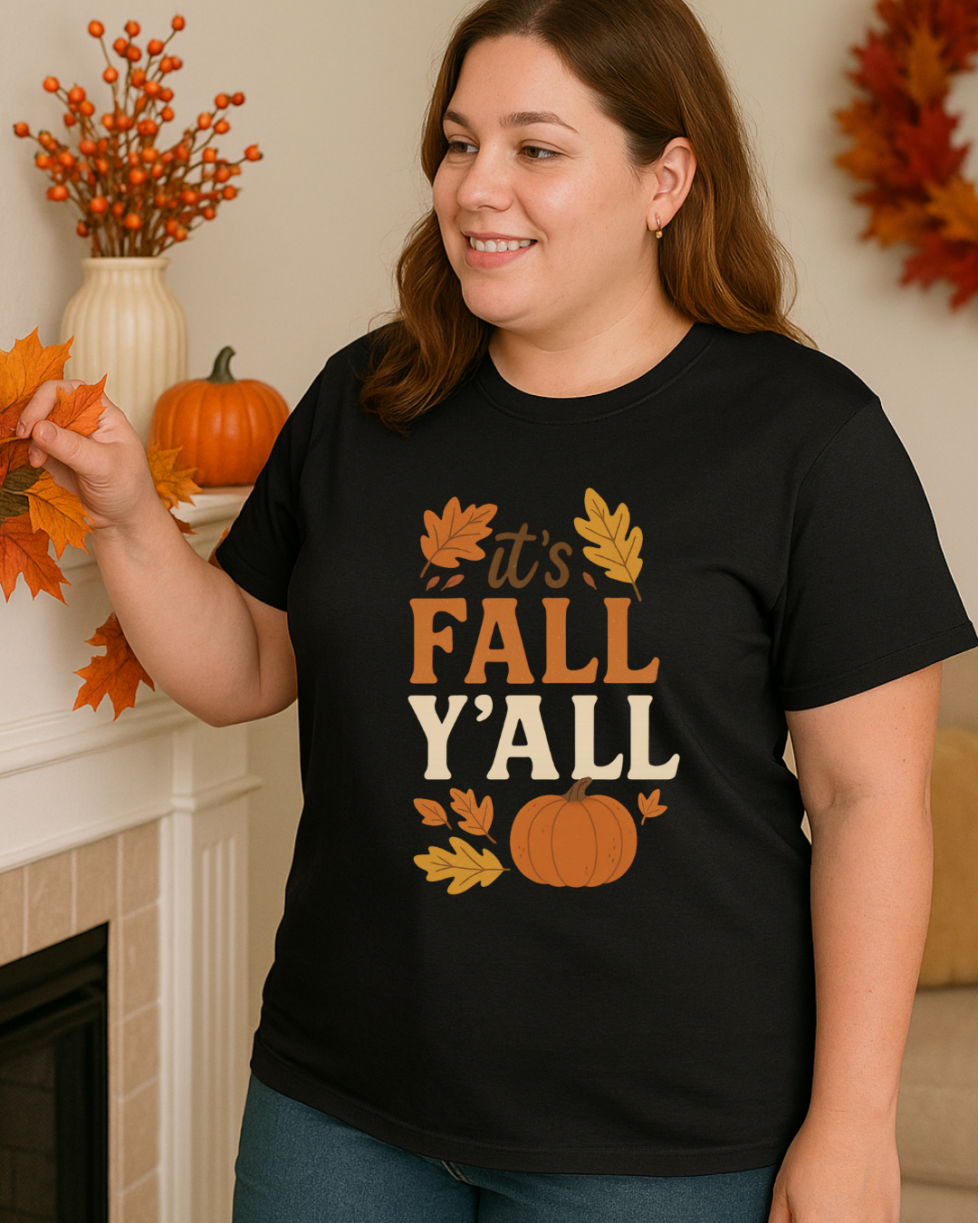 Fall Gnome Shirt | Gildan 5000 Unisex Tee | Autumn Leaves Graphic | Cozy Fall Vibes | Free Shipping