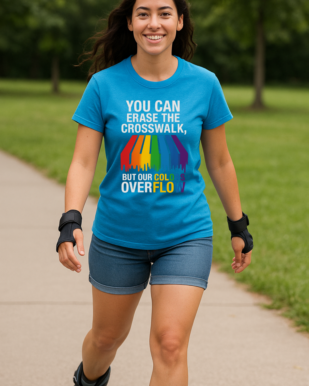 Rainbow Pride T-Shirt, Celebrate Equality, LGBTQ+ Apparel, Softstyle Tee, Colorful Graphic Shirt, Pride Month Gift