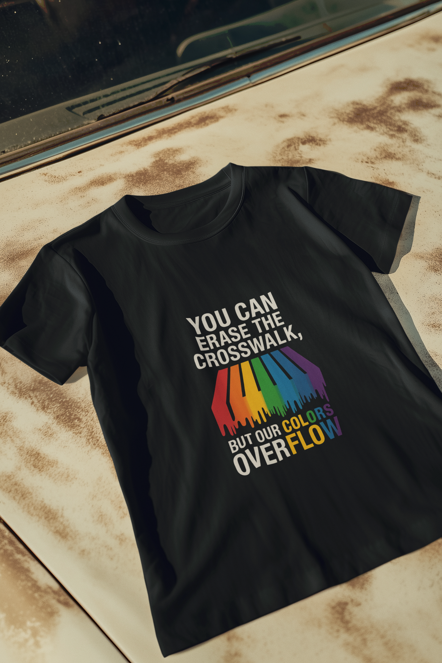 Rainbow Pride T-Shirt, Celebrate Equality, LGBTQ+ Apparel, Softstyle Tee, Colorful Graphic Shirt, Pride Month Gift