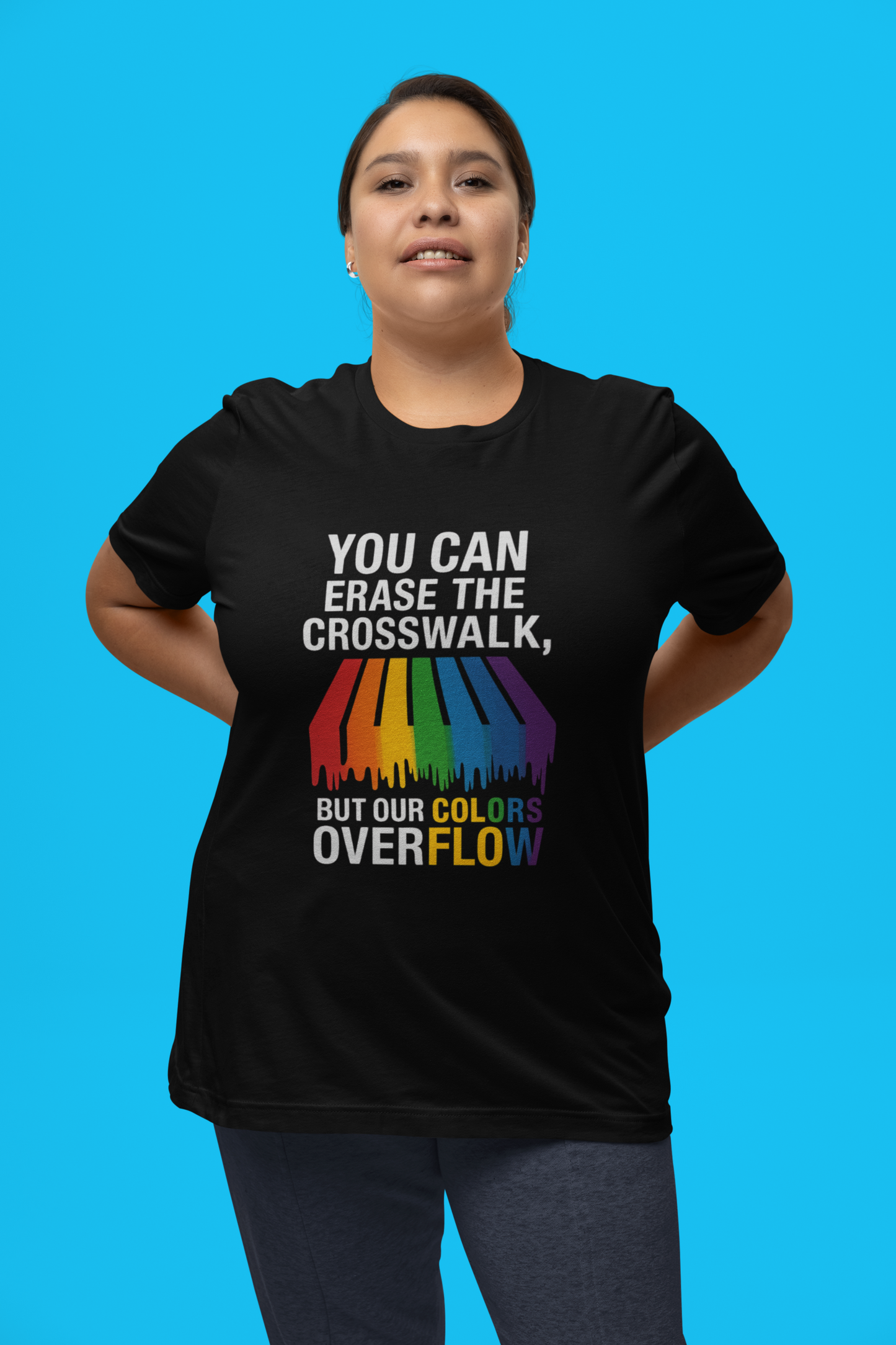 Rainbow Pride T-Shirt, Celebrate Equality, LGBTQ+ Apparel, Softstyle Tee, Colorful Graphic Shirt, Pride Month Gift
