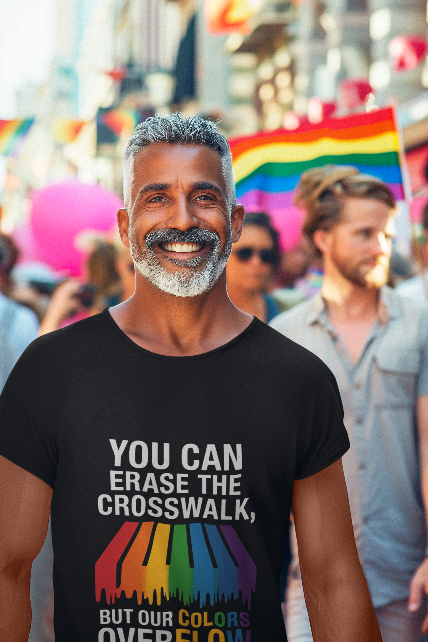 Rainbow Pride T-Shirt, Celebrate Equality, LGBTQ+ Apparel, Softstyle Tee, Colorful Graphic Shirt, Pride Month Gift
