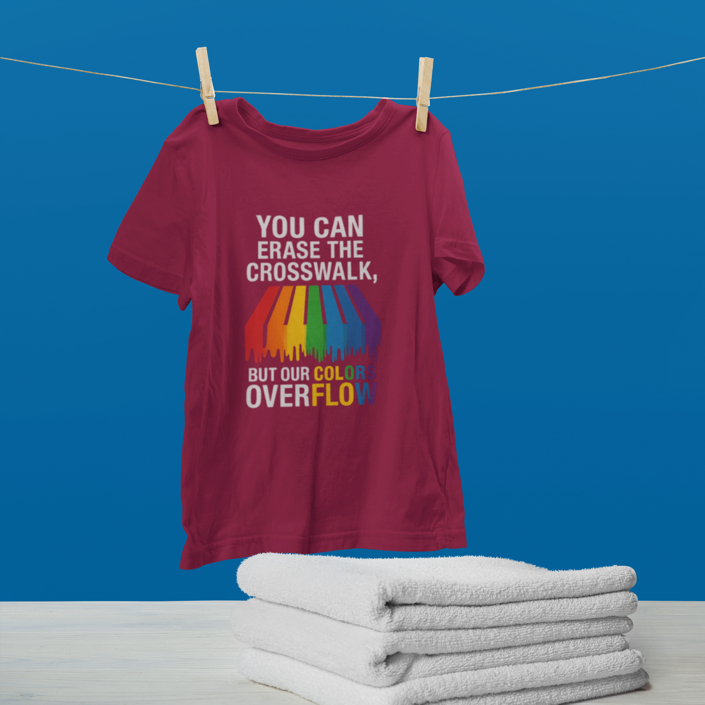 Rainbow Pride T-Shirt, Celebrate Equality, LGBTQ+ Apparel, Softstyle Tee, Colorful Graphic Shirt, Pride Month Gift