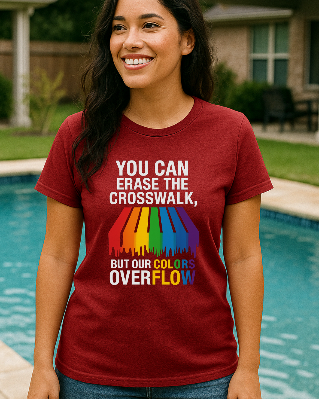 Rainbow Pride T-Shirt, Celebrate Equality, LGBTQ+ Apparel, Softstyle Tee, Colorful Graphic Shirt, Pride Month Gift