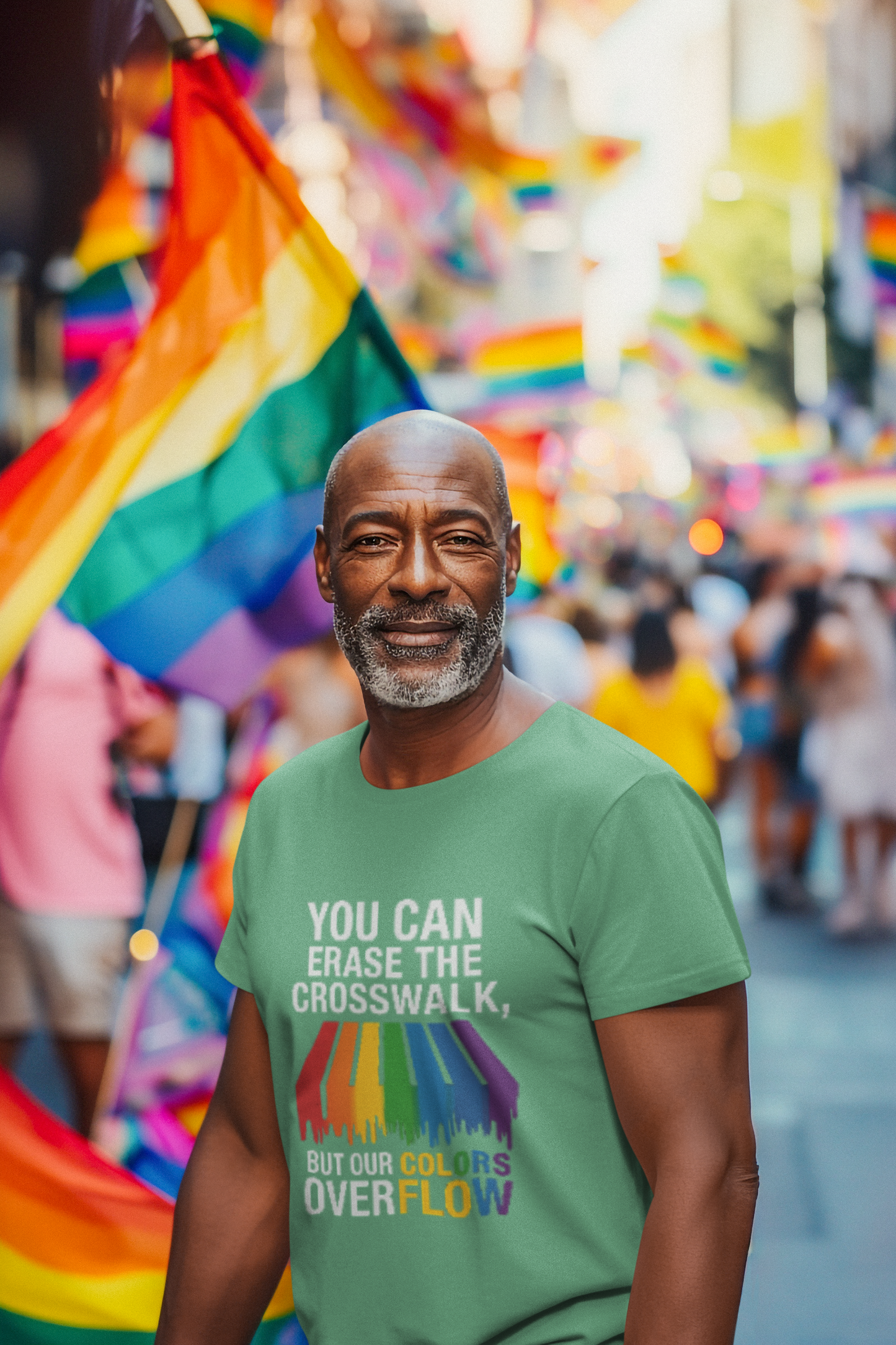 Rainbow Pride T-Shirt, Celebrate Equality, LGBTQ+ Apparel, Softstyle Tee, Colorful Graphic Shirt, Pride Month Gift