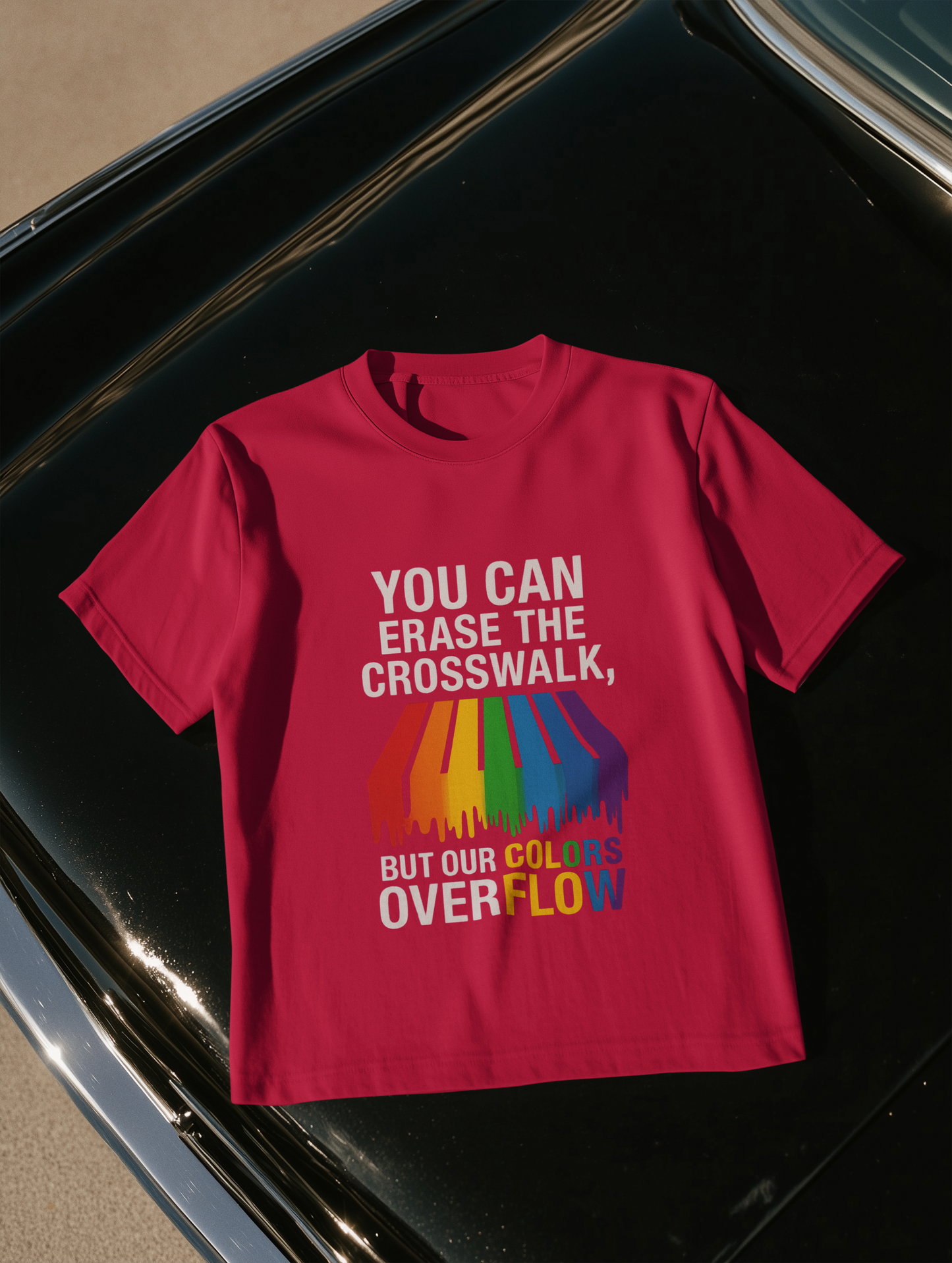 Rainbow Pride T-Shirt, Celebrate Equality, LGBTQ+ Apparel, Softstyle Tee, Colorful Graphic Shirt, Pride Month Gift