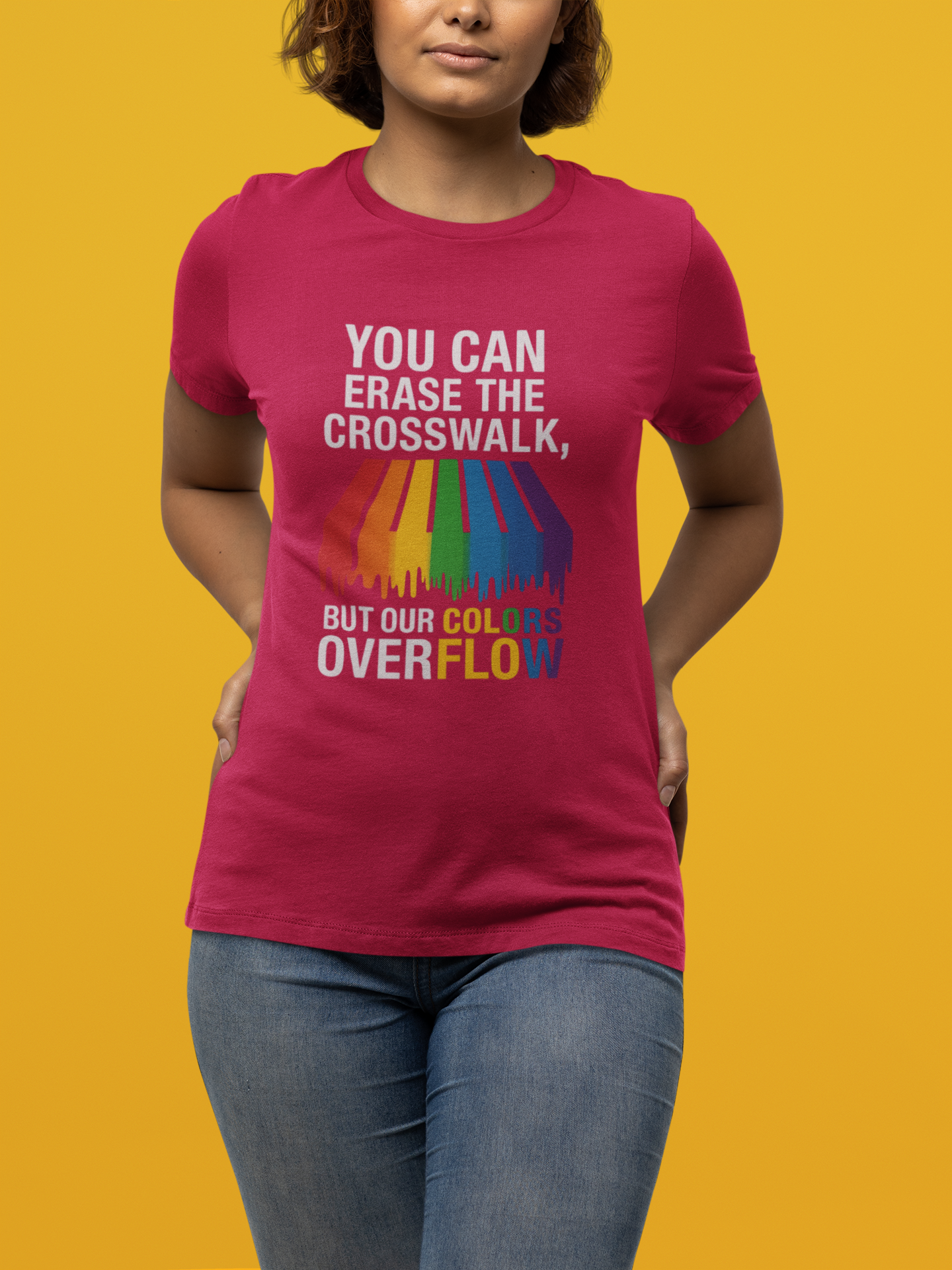 Rainbow Pride T-Shirt, Celebrate Equality, LGBTQ+ Apparel, Softstyle Tee, Colorful Graphic Shirt, Pride Month Gift