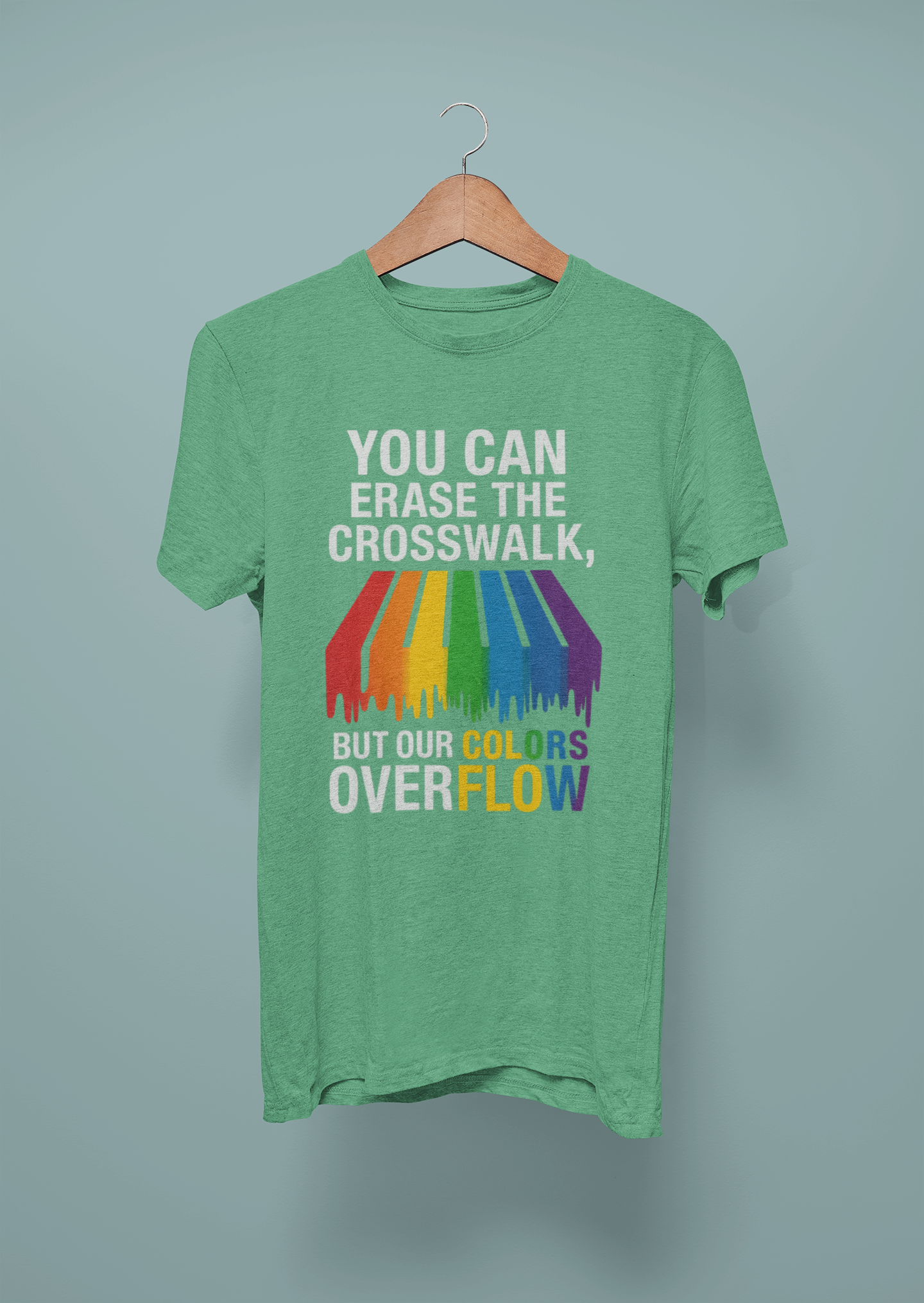 Rainbow Pride T-Shirt, Celebrate Equality, LGBTQ+ Apparel, Softstyle Tee, Colorful Graphic Shirt, Pride Month Gift
