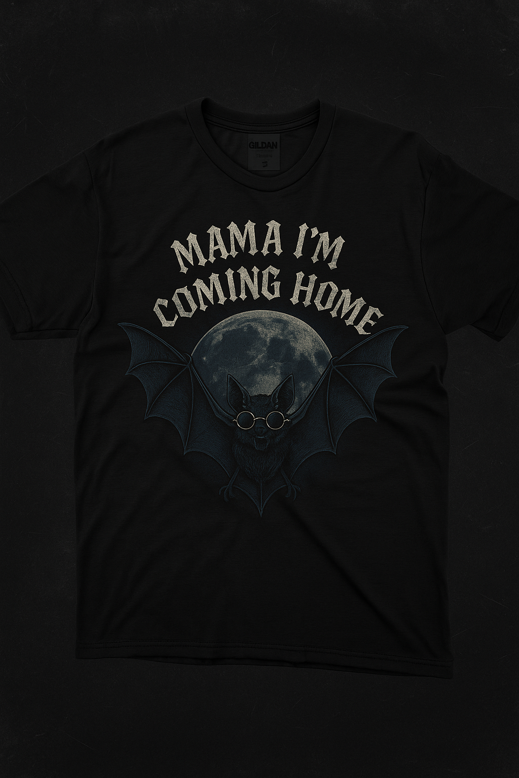 Ozzy Tribute Tee | Mama Im Coming Home Bat Shirt | Gothic Rock Memorial | Gildan 6400