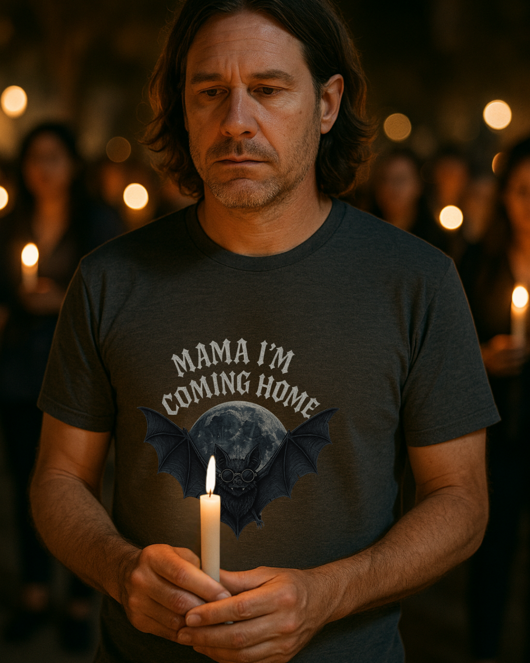 Ozzy Tribute Tee | Mama Im Coming Home Bat Shirt | Gothic Rock Memorial | Gildan 6400