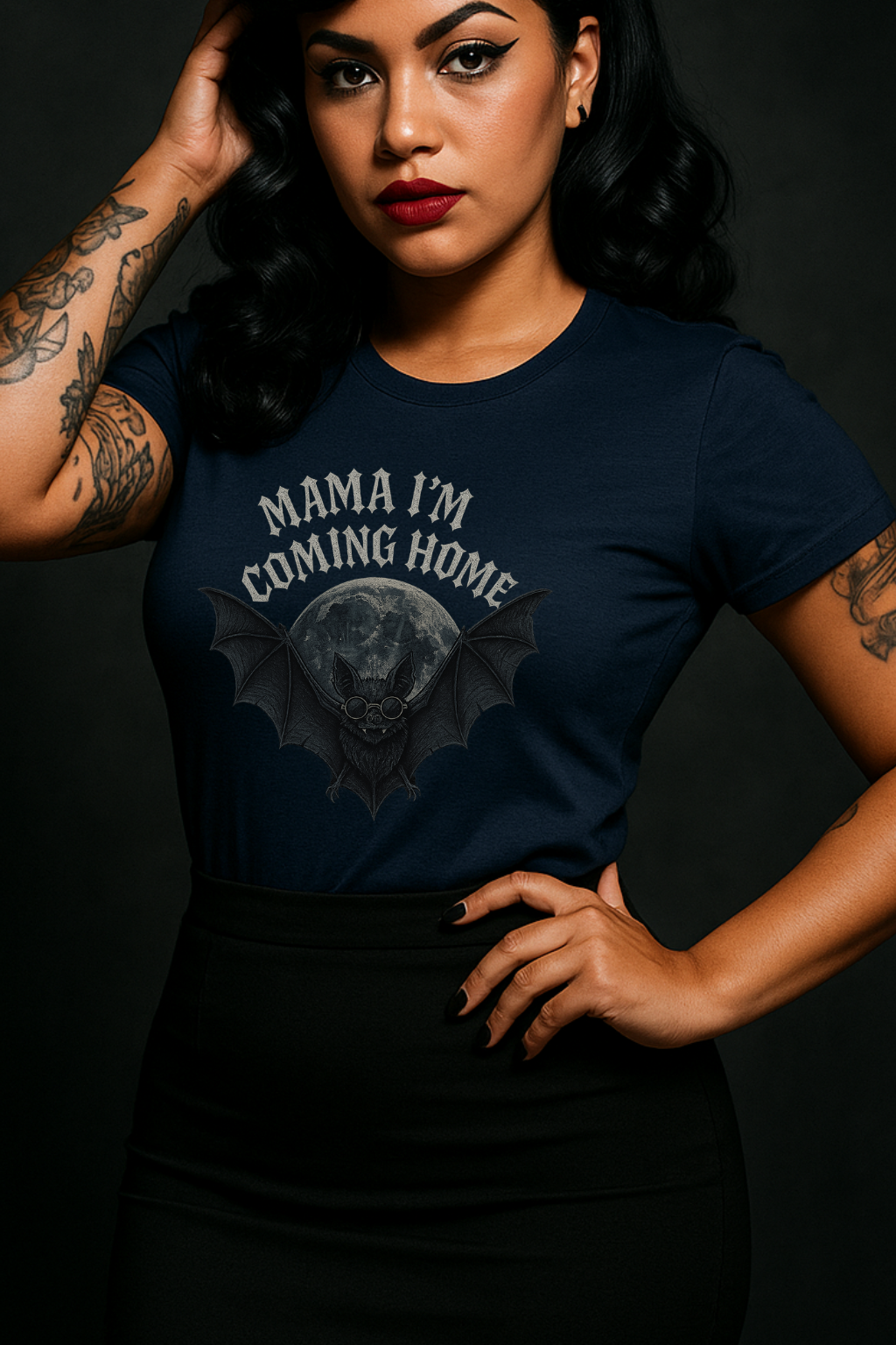 Ozzy Tribute Tee | Mama Im Coming Home Bat Shirt | Gothic Rock Memorial | Gildan 6400