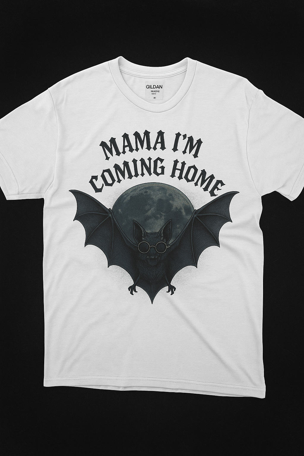 Ozzy Tribute Tee | Mama Im Coming Home Bat Shirt | Gothic Rock Memorial | Gildan 6400