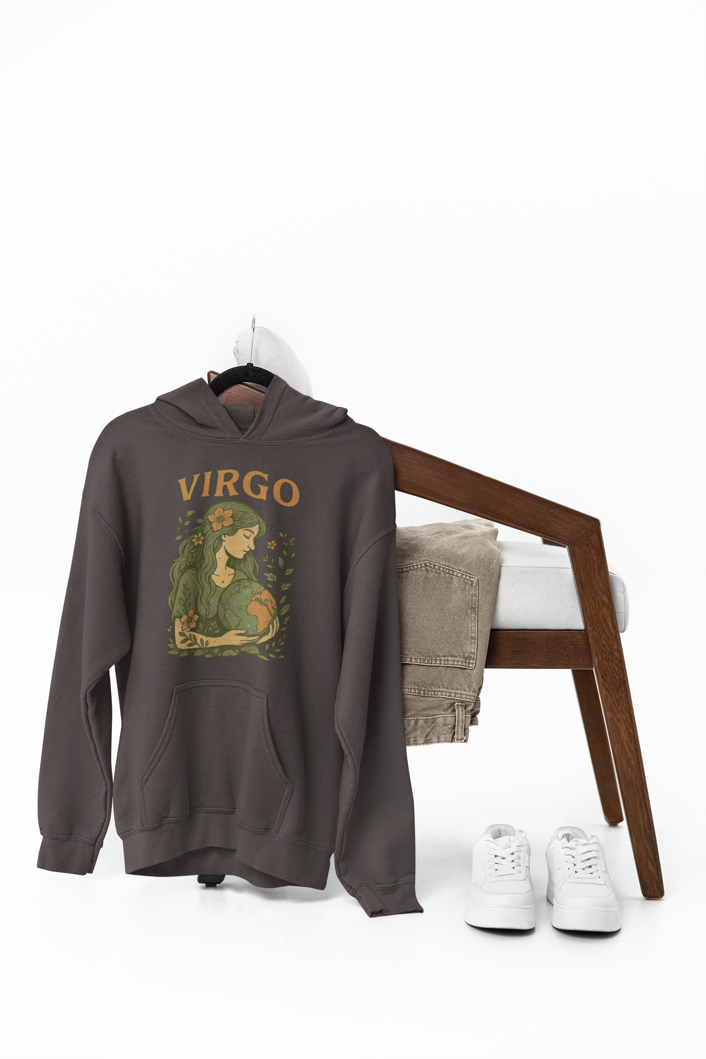 Virgo Earth Goddess Hoodie – Gildan 18500 Unisex Fleece (Free Shipping)