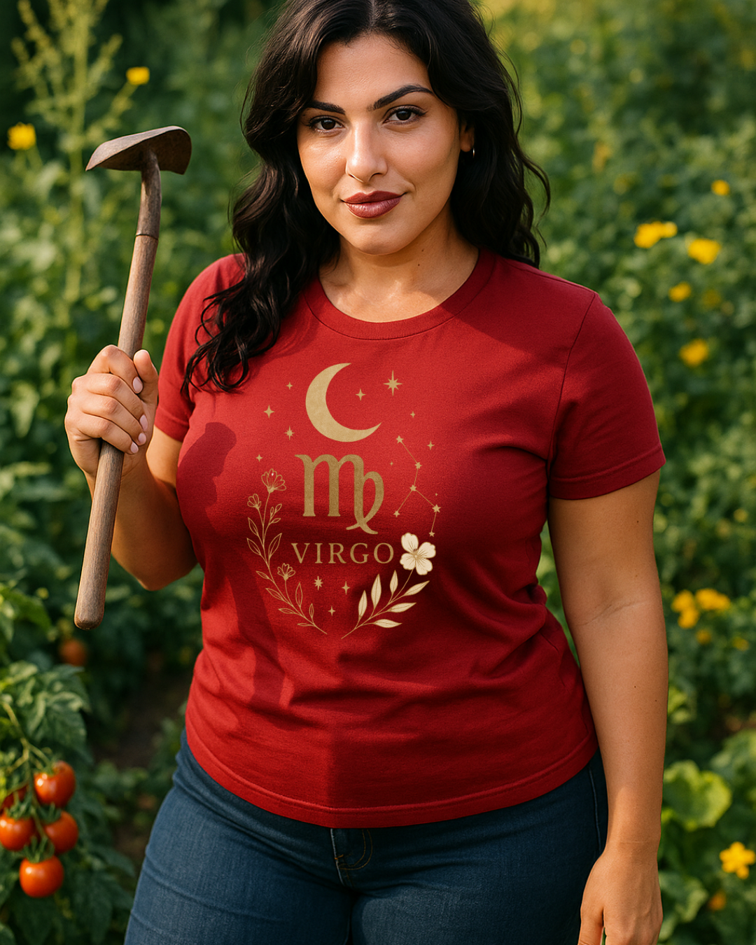 Virgo Minimal Gold Tee – Gildan 64000 Unisex