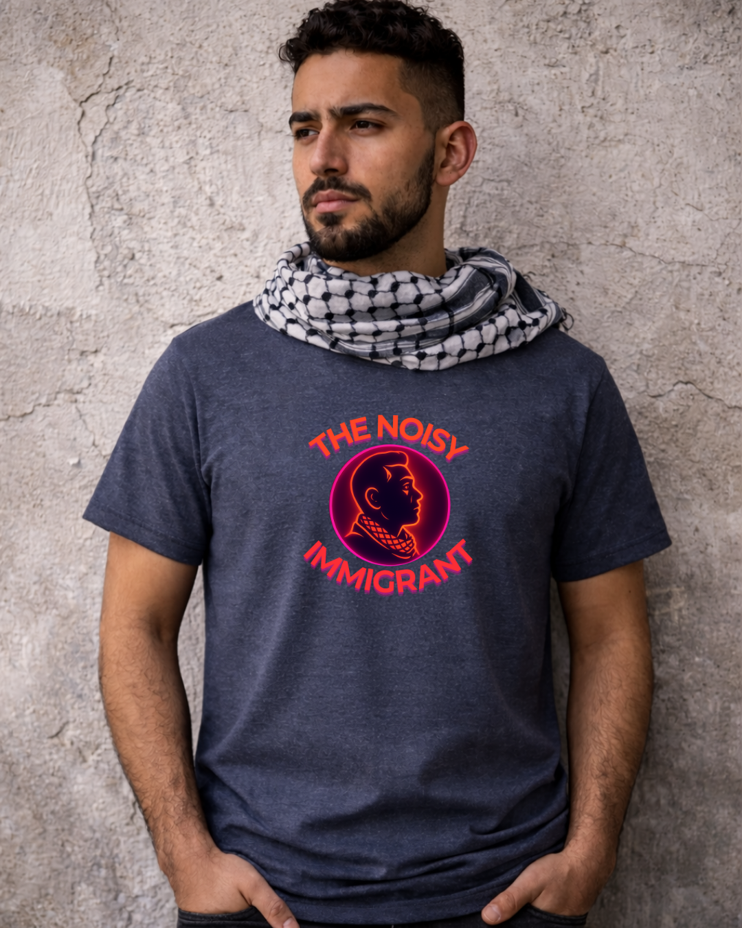 The Noisy Immigrant Logo T-Shirt – Bold Statement Graphic Tee (Gildan 64000)