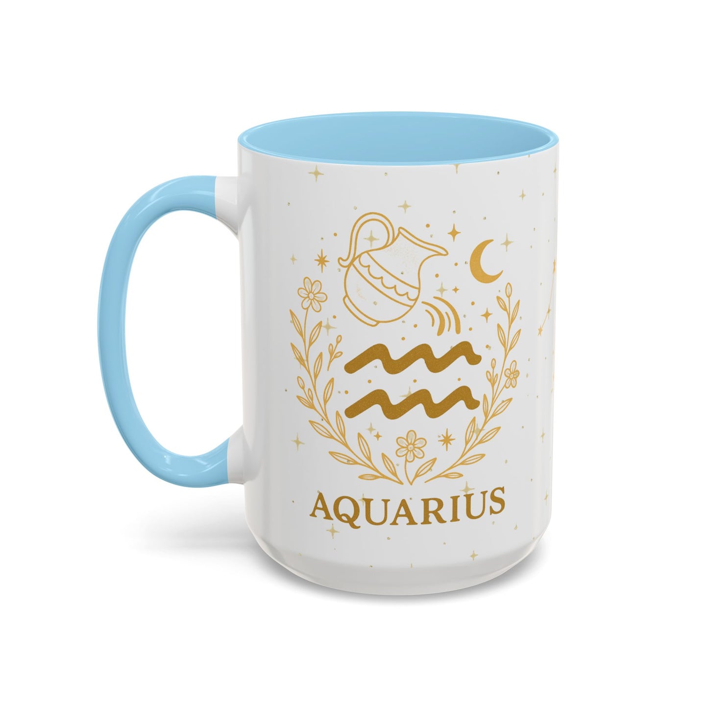 Aquarius Zodiac Mug – Astrology Coffee Mug, Celestial Aquarius Gift, Zodiac Accent Mug for Astrology Lovers