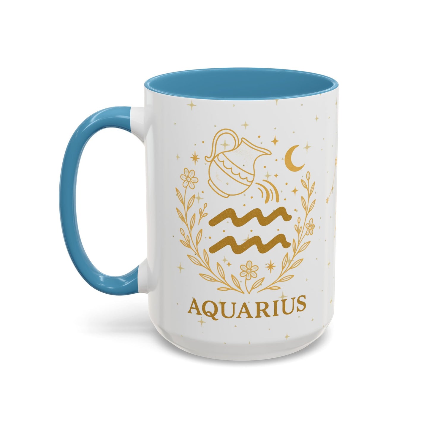 Aquarius Zodiac Mug – Astrology Coffee Mug, Celestial Aquarius Gift, Zodiac Accent Mug for Astrology Lovers