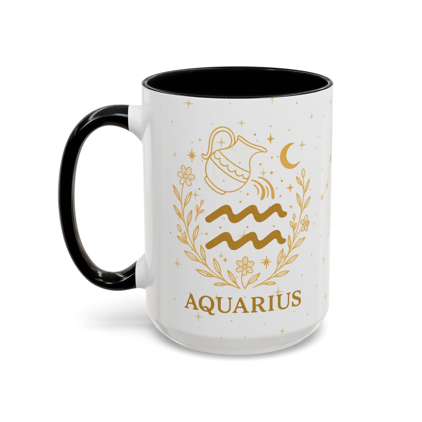 Aquarius Zodiac Mug – Astrology Coffee Mug, Celestial Aquarius Gift, Zodiac Accent Mug for Astrology Lovers