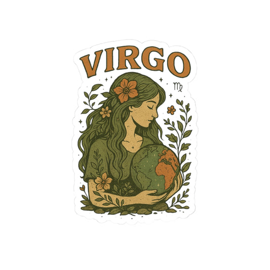 Virgo Kiss-Cut Sticker – Waterproof Vinyl