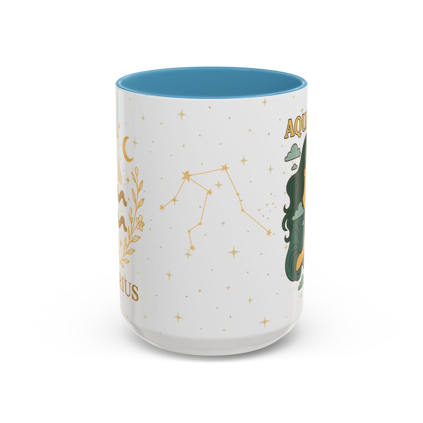 Aquarius Zodiac Mug – Astrology Coffee Mug, Celestial Aquarius Gift, Zodiac Accent Mug for Astrology Lovers