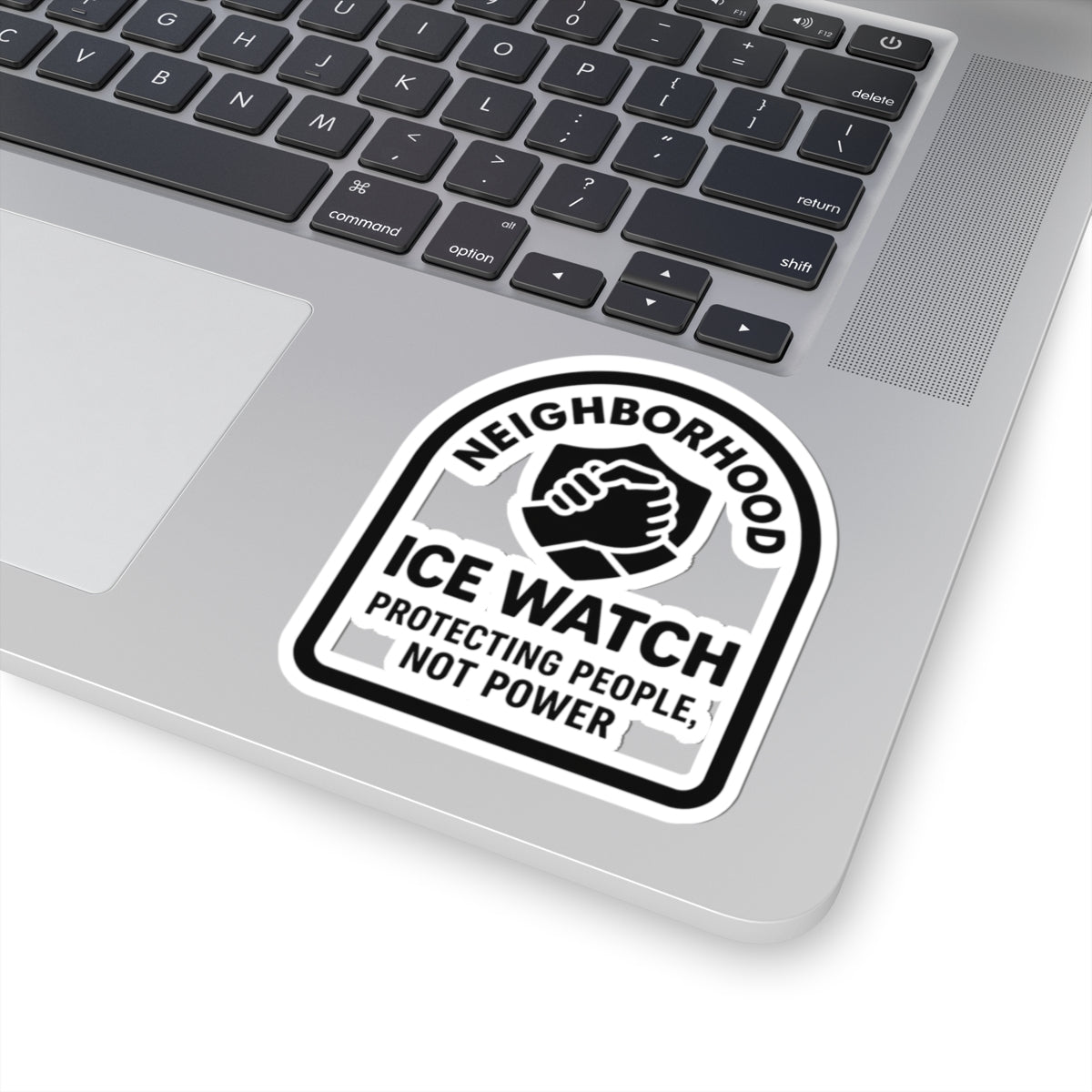 Neighborhood ICE Watch Kiss-Cut Sticker – Protecting People, Not Power