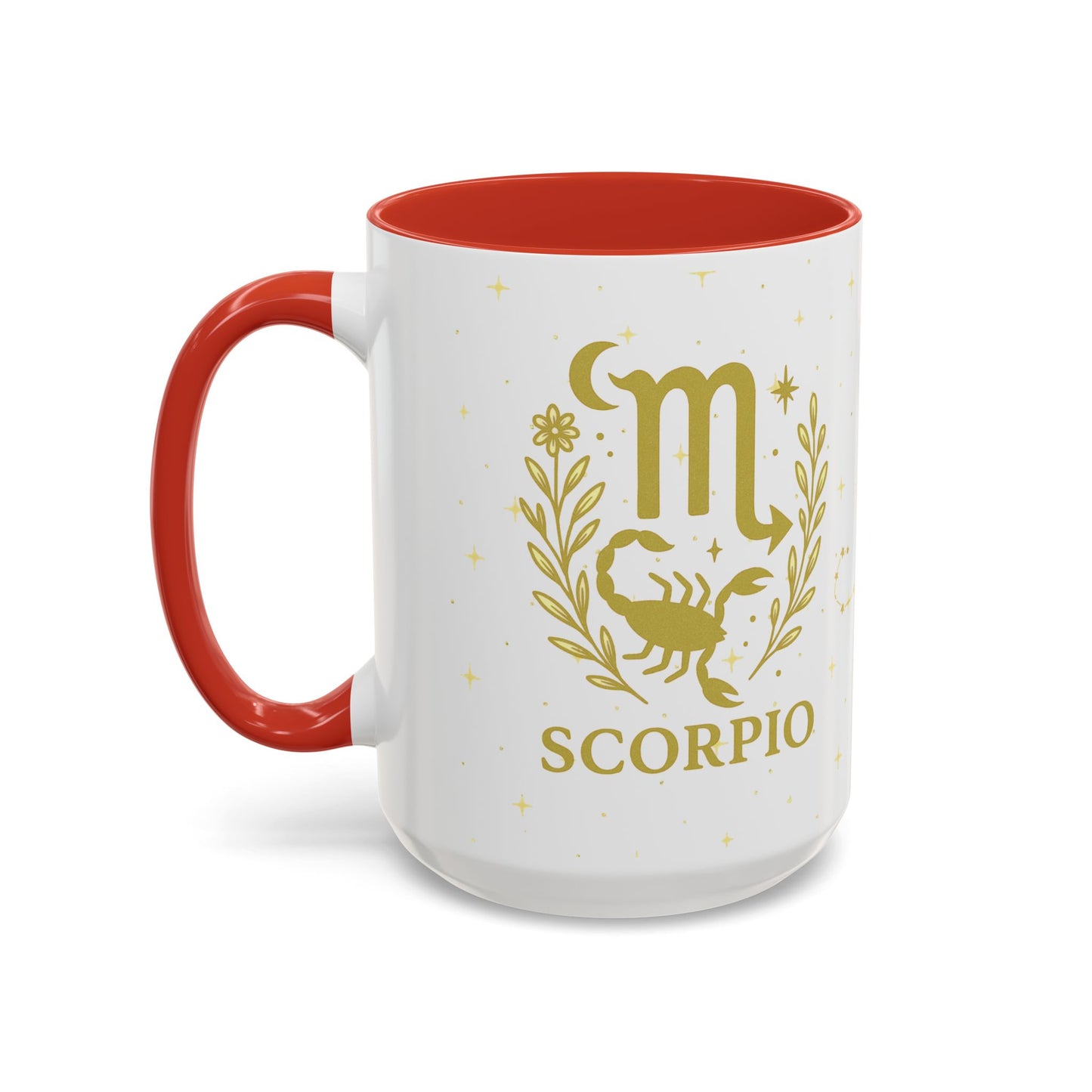 Scorpio Zodiac Mug – Astrology Coffee Cup – Scorpio Birthday Gift – Celestial Horoscope Two Tone Mug – Scorpio Constellation Cup