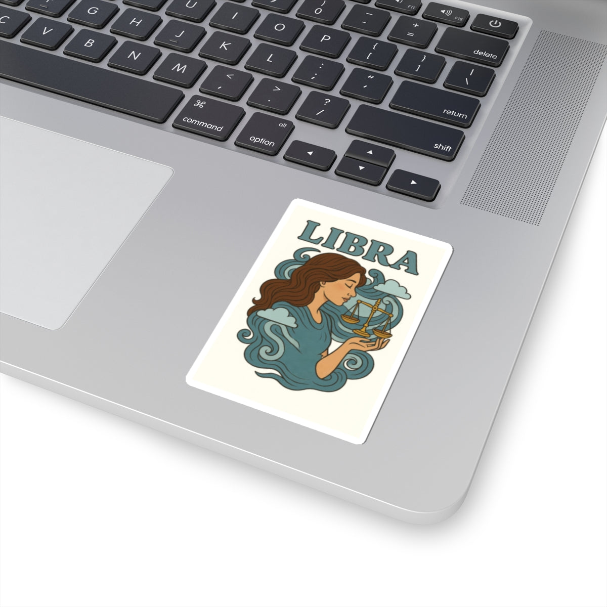 Libra Kiss-Cut Stickers, Zodiac Stickers, Astrology Decor, Laptop Decals, Gift for Libras, Horoscope Art