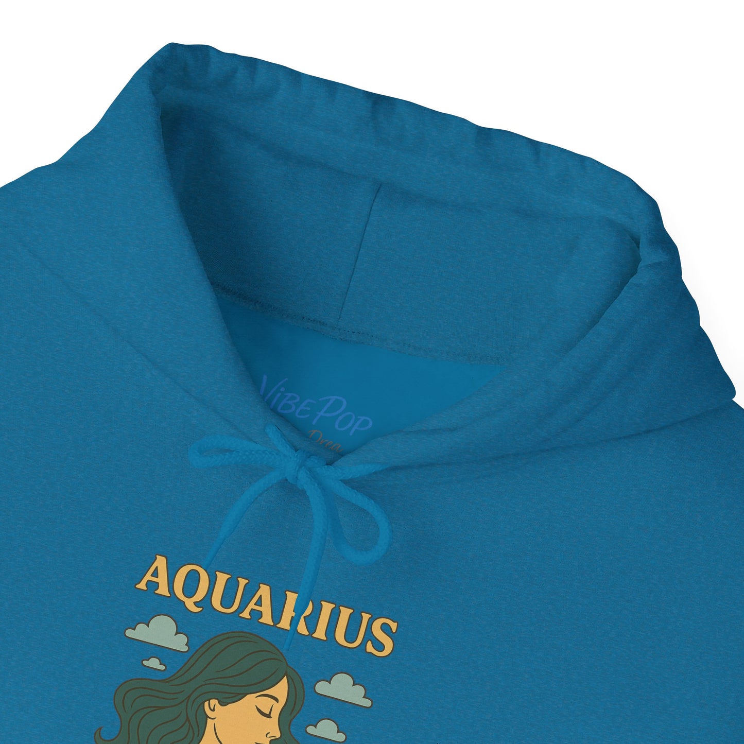 Aquarius Zodiac Hoodie – Vintage Astrology Sweatshirt – Celestial Horoscope Hoodie – Unisex Gildan 18500 Aquarius Gift