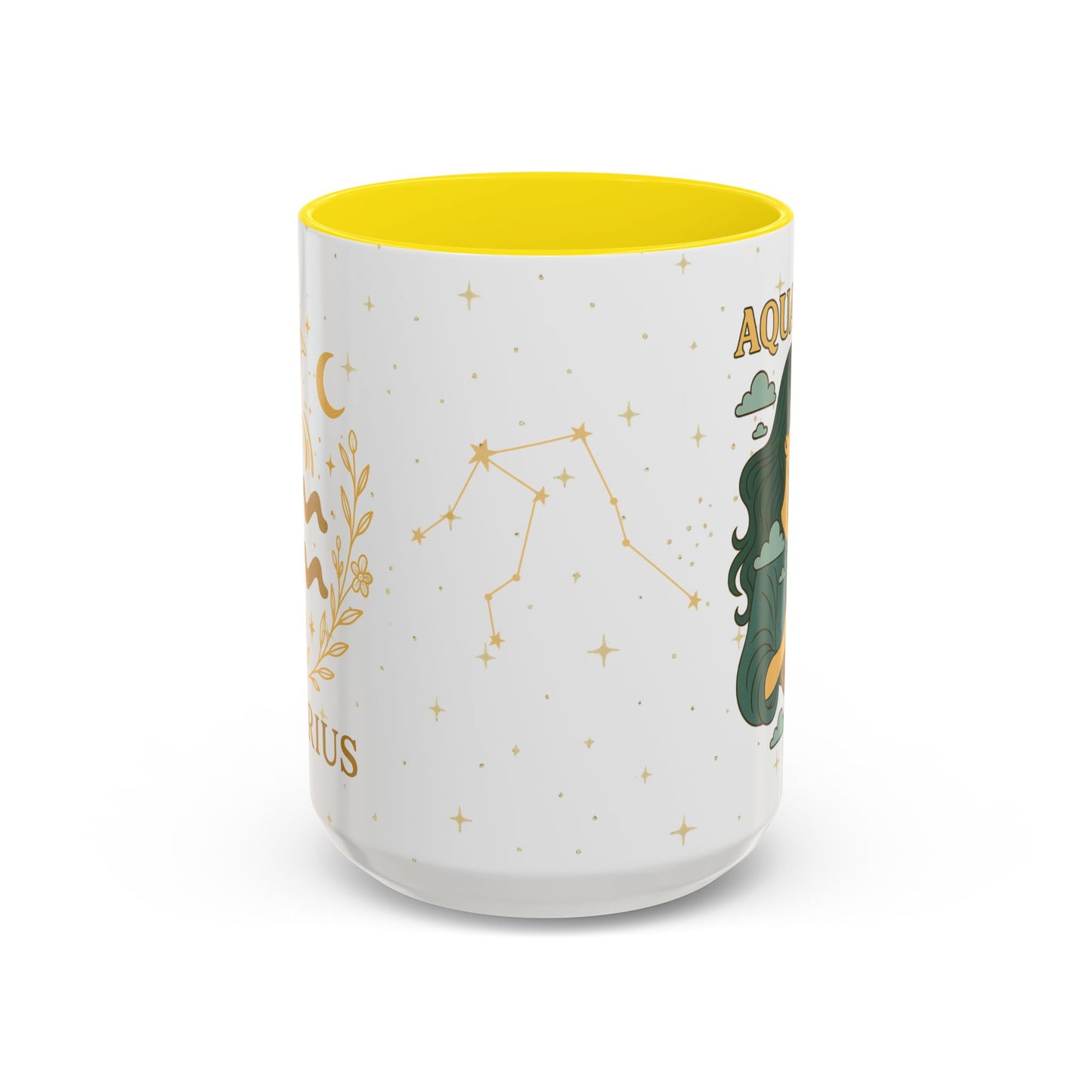 Aquarius Zodiac Mug – Astrology Coffee Mug, Celestial Aquarius Gift, Zodiac Accent Mug for Astrology Lovers