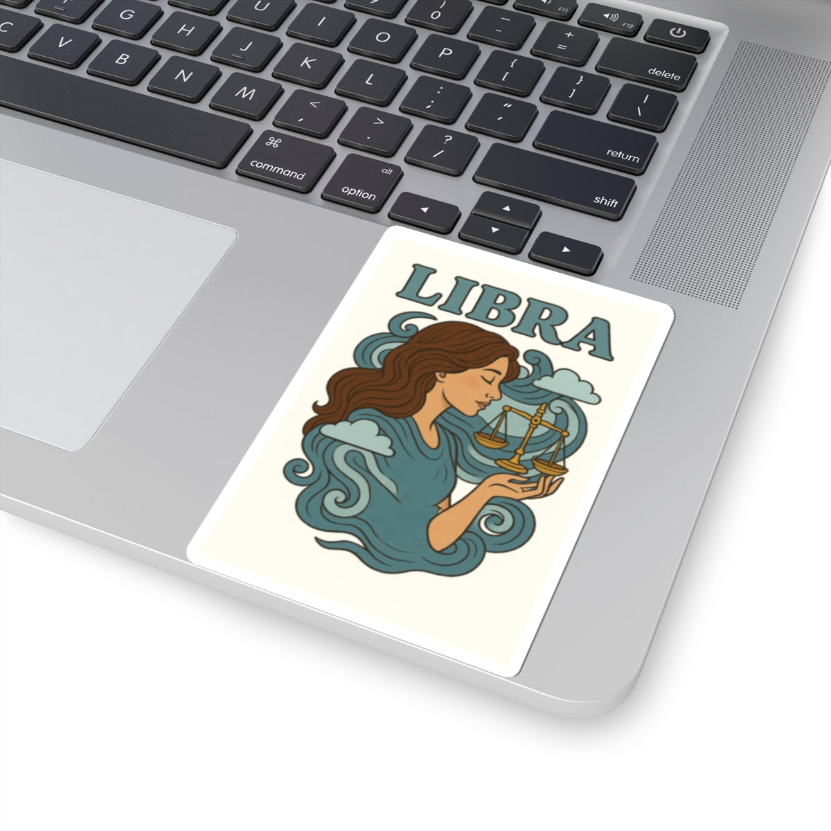 Libra Kiss-Cut Stickers, Zodiac Stickers, Astrology Decor, Laptop Decals, Gift for Libras, Horoscope Art