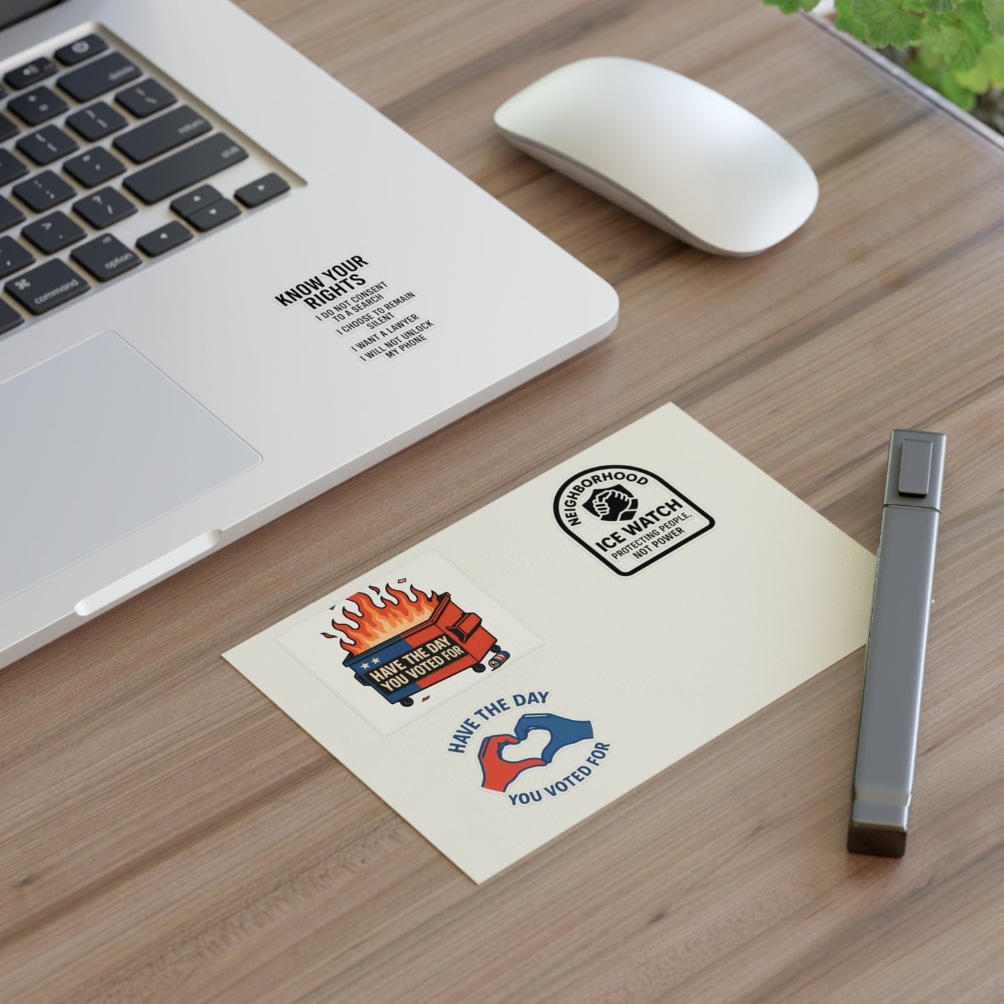 Know Your Rights Sticker Pack – Activist & Political Vinyl Stickers