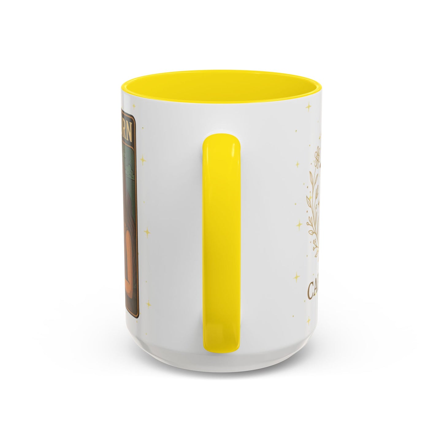 Capricorn Zodiac Mug 15oz – Constellation Wrap Astrology Coffee Cup – Two Tone Navy Ceramic Mug