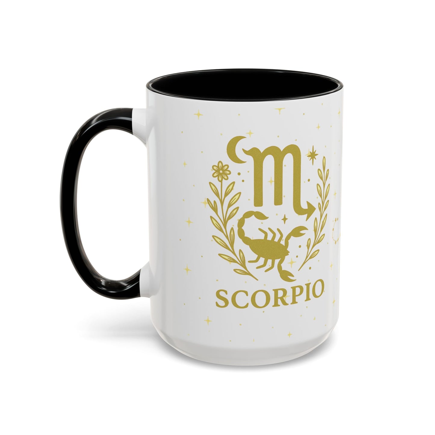 Scorpio Zodiac Mug – Astrology Coffee Cup – Scorpio Birthday Gift – Celestial Horoscope Two Tone Mug – Scorpio Constellation Cup