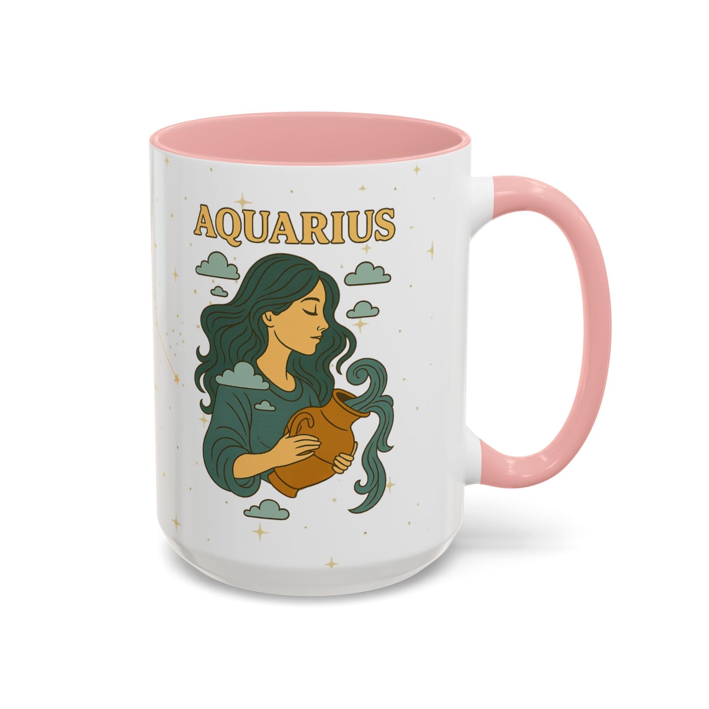 Aquarius Zodiac Mug – Astrology Coffee Mug, Celestial Aquarius Gift, Zodiac Accent Mug for Astrology Lovers