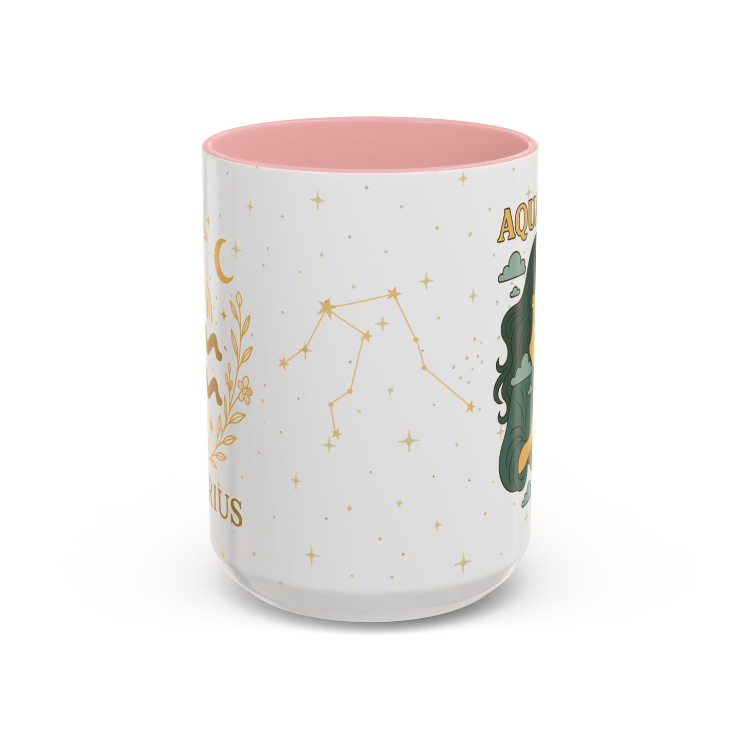 Aquarius Zodiac Mug – Astrology Coffee Mug, Celestial Aquarius Gift, Zodiac Accent Mug for Astrology Lovers