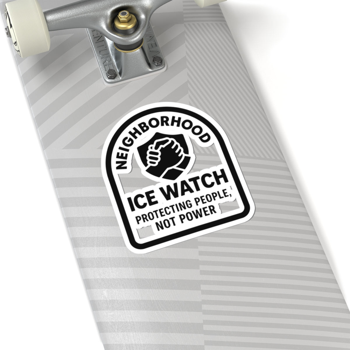 Neighborhood ICE Watch Kiss-Cut Sticker – Protecting People, Not Power