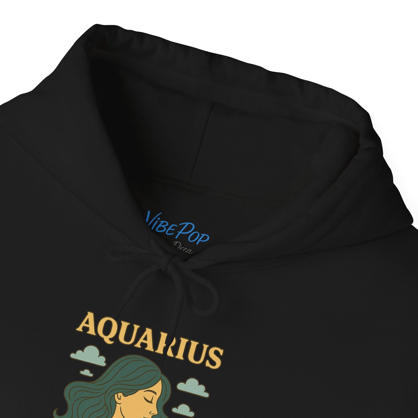 Aquarius Zodiac Hoodie – Vintage Astrology Sweatshirt – Celestial Horoscope Hoodie – Unisex Gildan 18500 Aquarius Gift