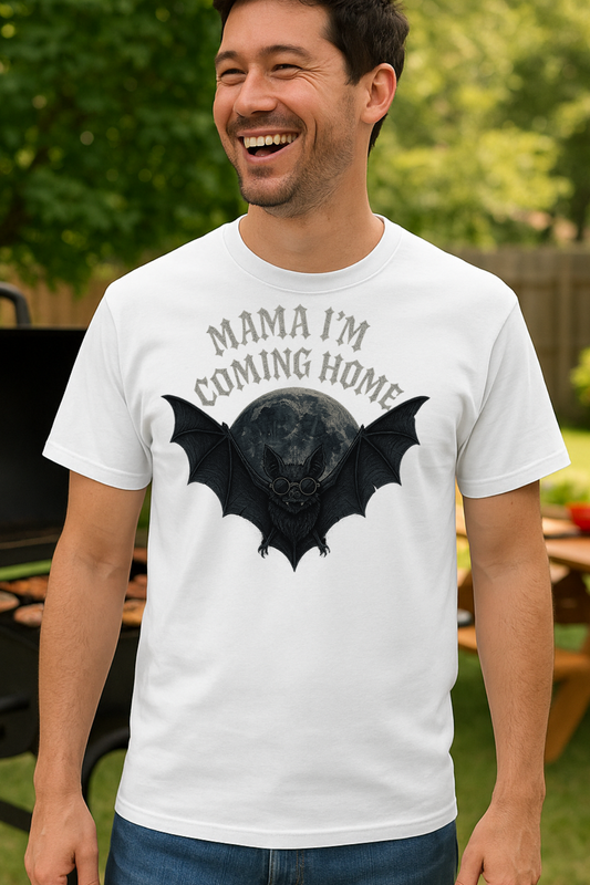 Ozzy Tribute Tee | Mama Im Coming Home Bat Shirt | Gothic Rock Memorial | Gildan 6400
