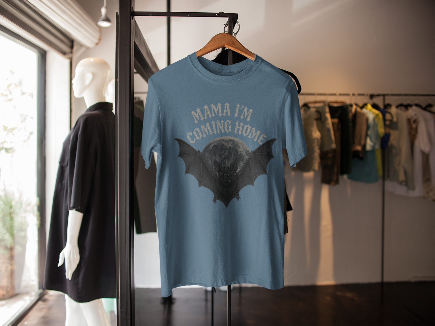 Ozzy Tribute Tee | Mama Im Coming Home Bat Shirt | Gothic Rock Memorial | Gildan 6400