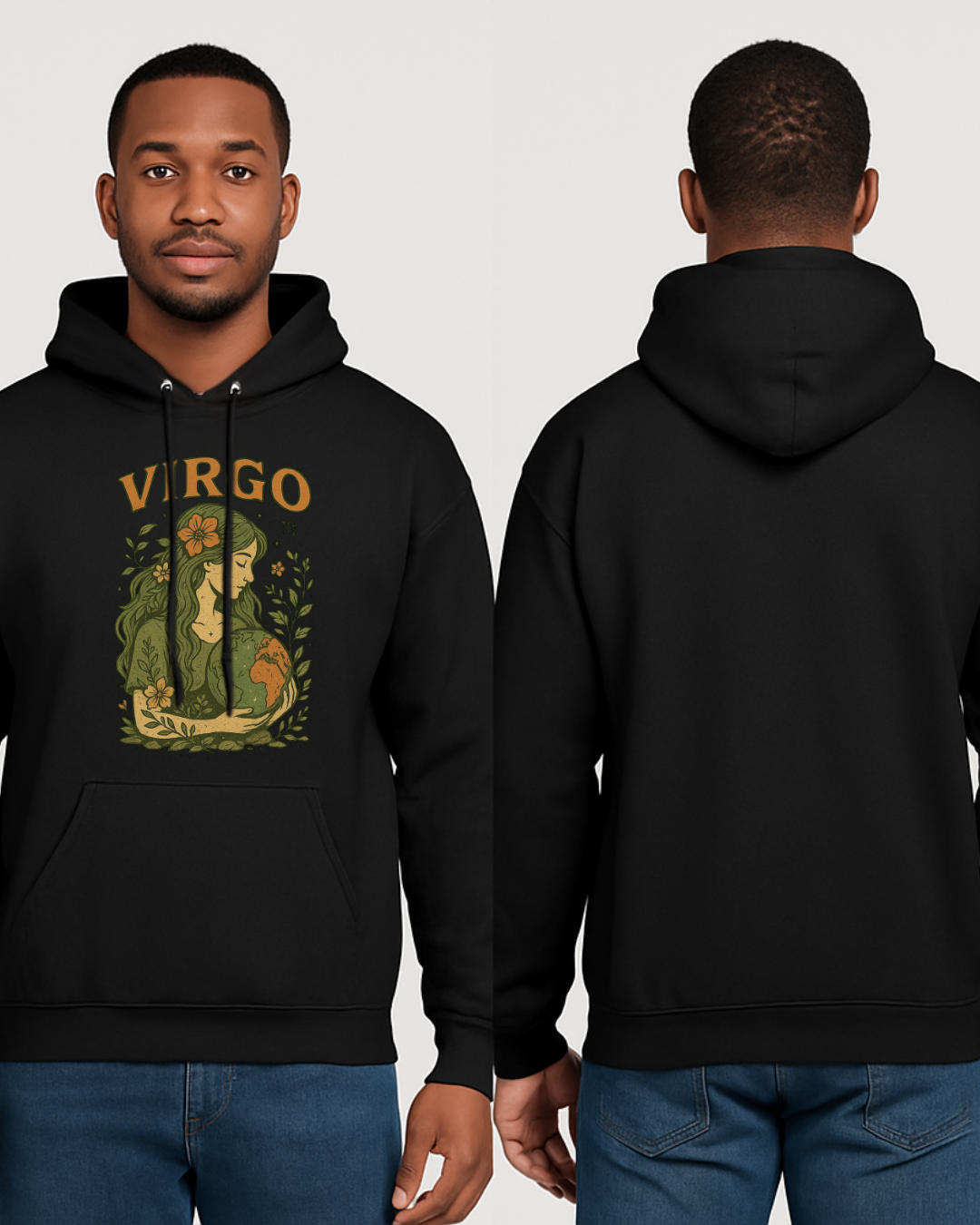 Virgo Earth Goddess Hoodie – Gildan 18500 Unisex Fleece (Free Shipping)