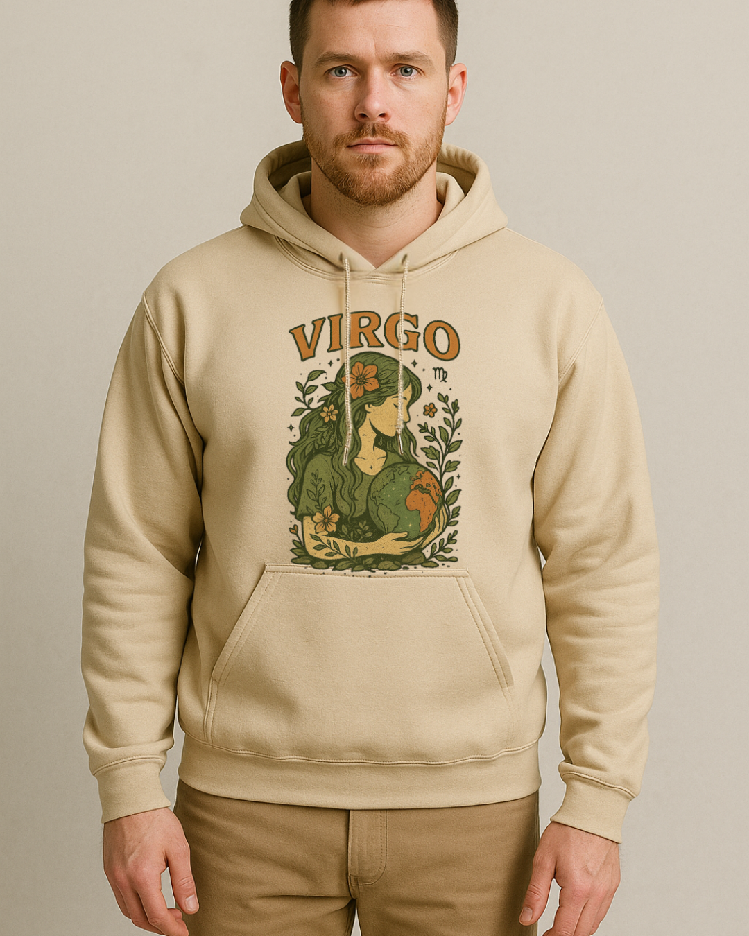Virgo Earth Goddess Hoodie – Gildan 18500 Unisex Fleece (Free Shipping)