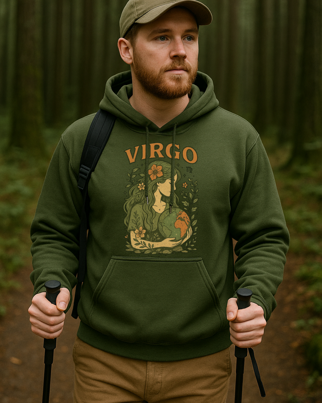 Virgo Earth Goddess Hoodie – Gildan 18500 Unisex Fleece (Free Shipping)
