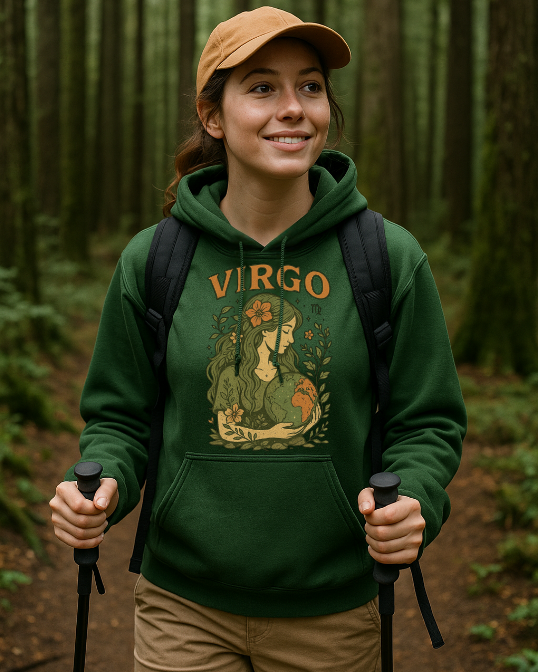 Virgo Earth Goddess Hoodie – Gildan 18500 Unisex Fleece (Free Shipping)