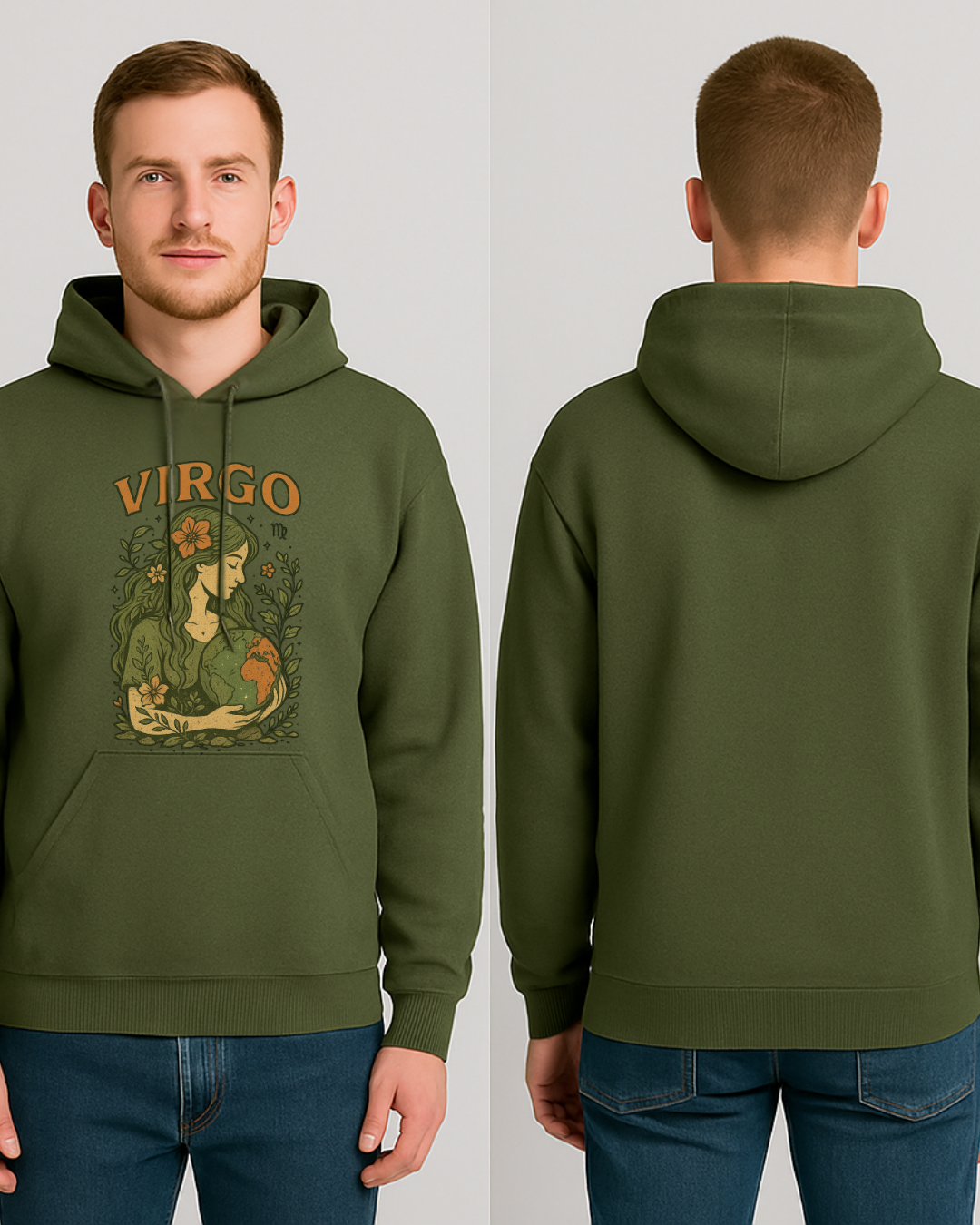 Virgo Earth Goddess Hoodie – Gildan 18500 Unisex Fleece (Free Shipping)