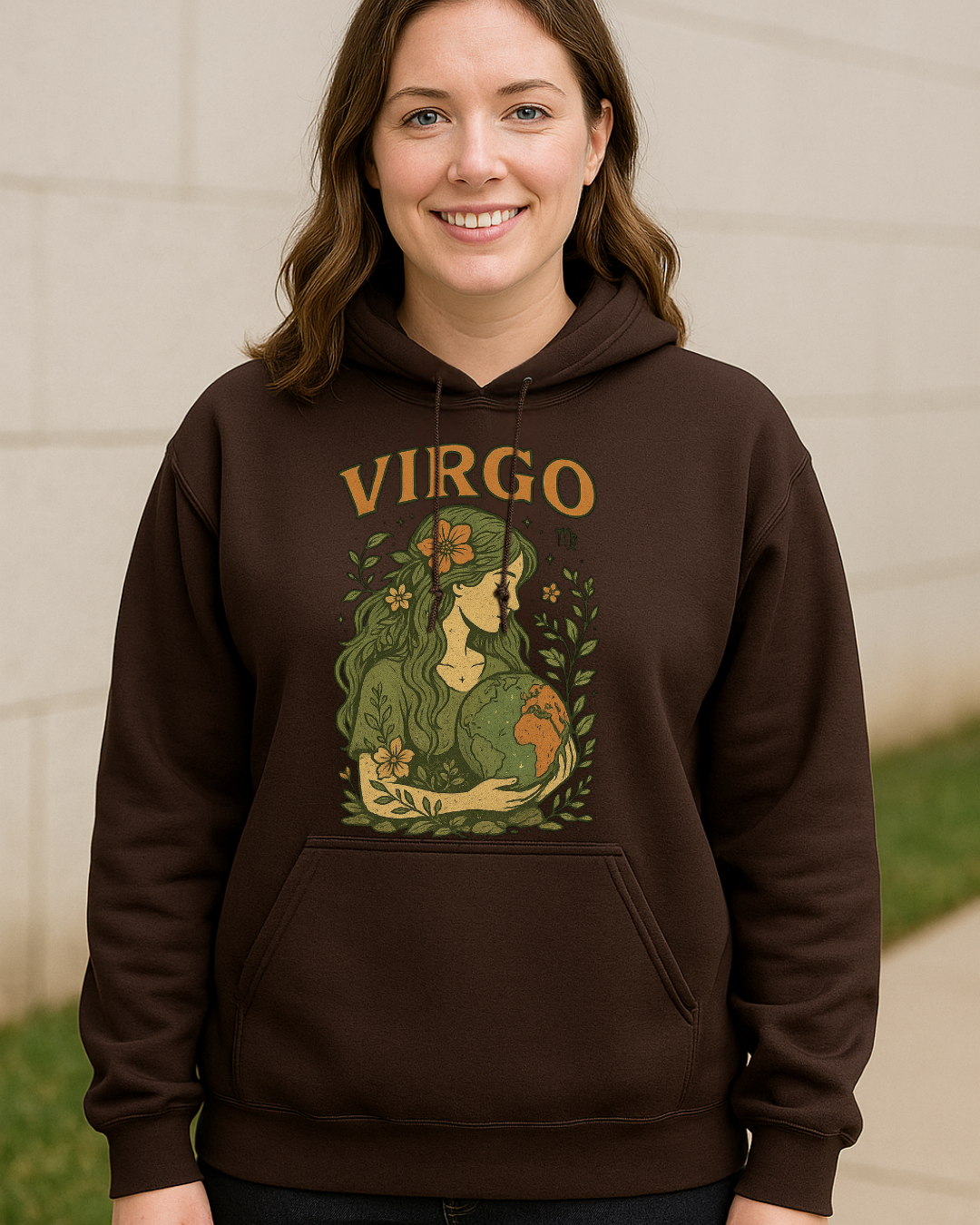 Virgo Earth Goddess Hoodie – Gildan 18500 Unisex Fleece (Free Shipping)