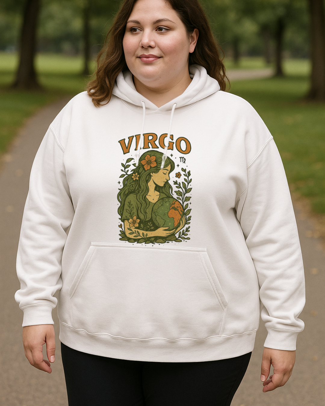 Virgo Earth Goddess Hoodie – Gildan 18500 Unisex Fleece (Free Shipping)