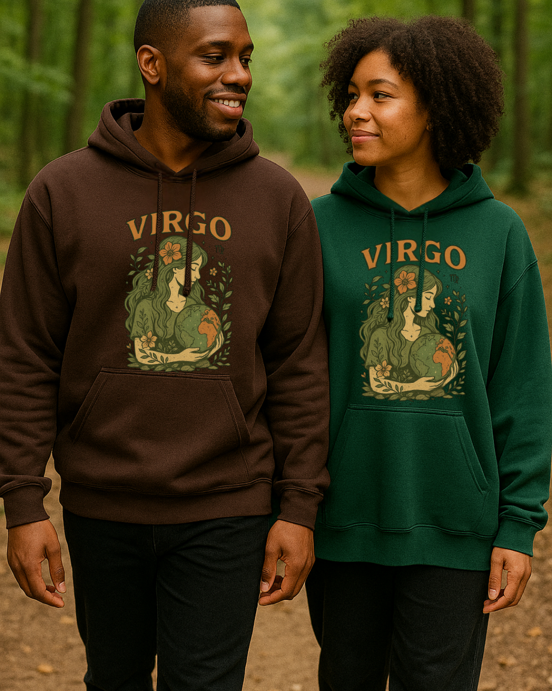 Virgo Earth Goddess Hoodie – Gildan 18500 Unisex Fleece (Free Shipping)